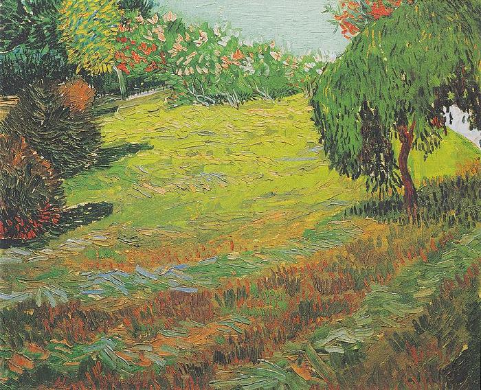 Vincent Van Gogh Garten mit Trauerweide china oil painting image